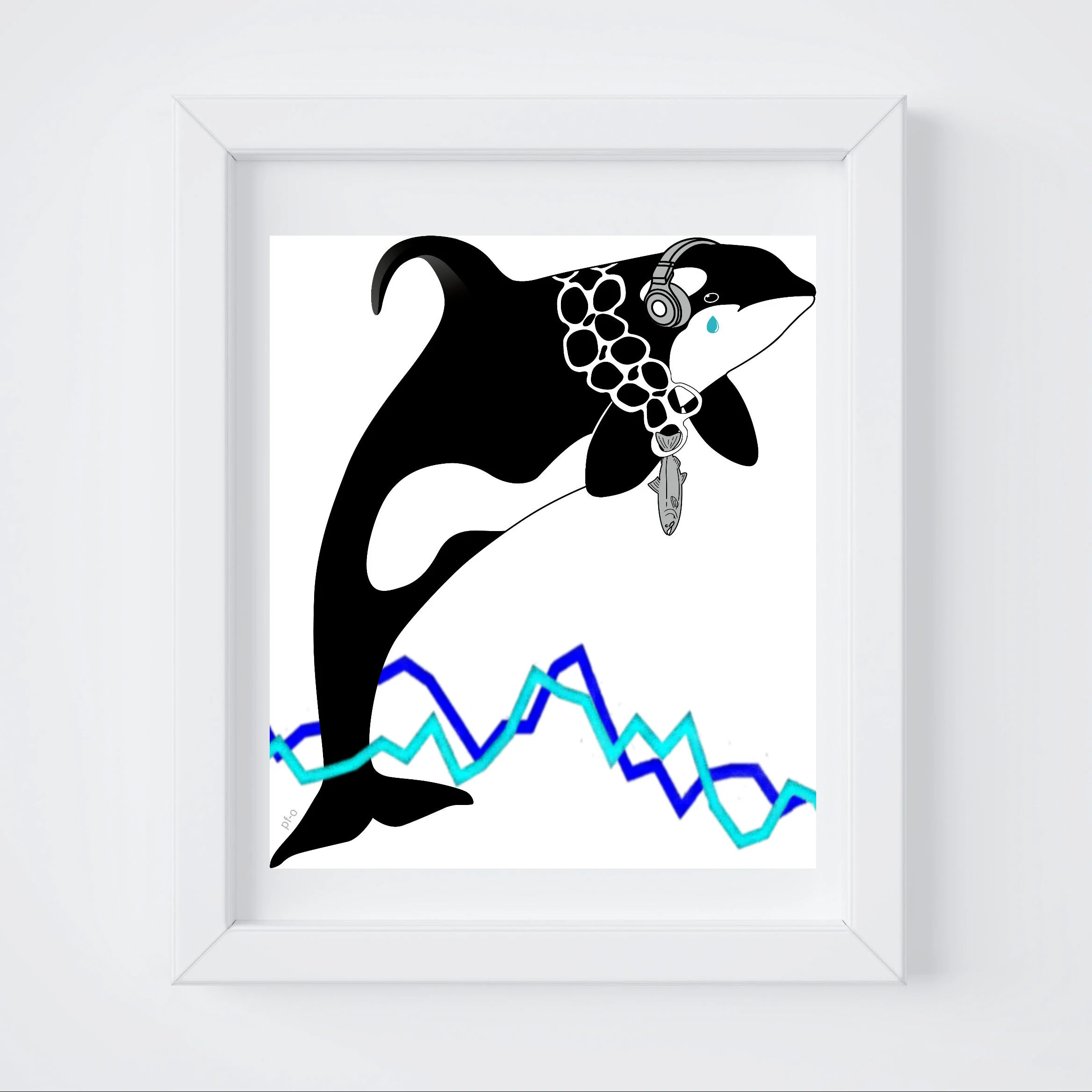 Who's the Killer? Orca Art Print